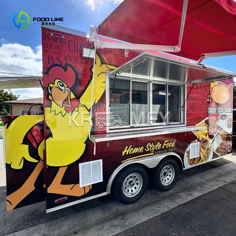 Food Snacks Catering - China Food Trailer Cart 4-wielige Snack