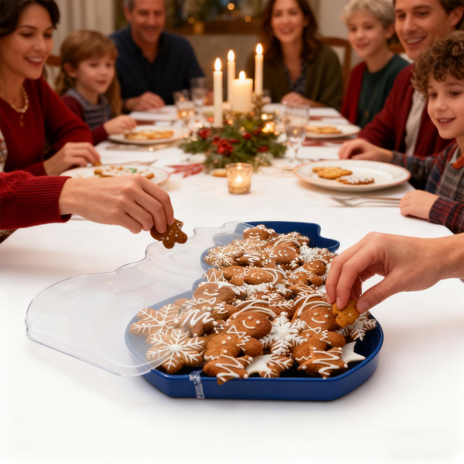 Food Platter Snacks - Kerst Snack Dienblad Voedsel Organisator Dienblad