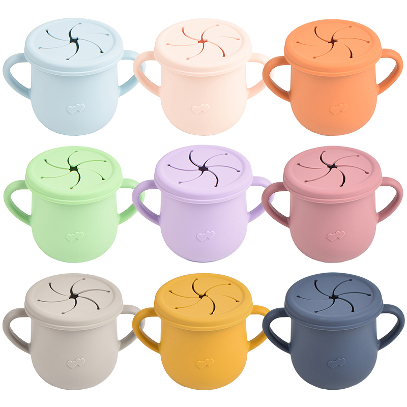 Food Snacks For 1 Year Old - Baby siliconen voedingsbekers Draagbaar drinkgerei Sippy