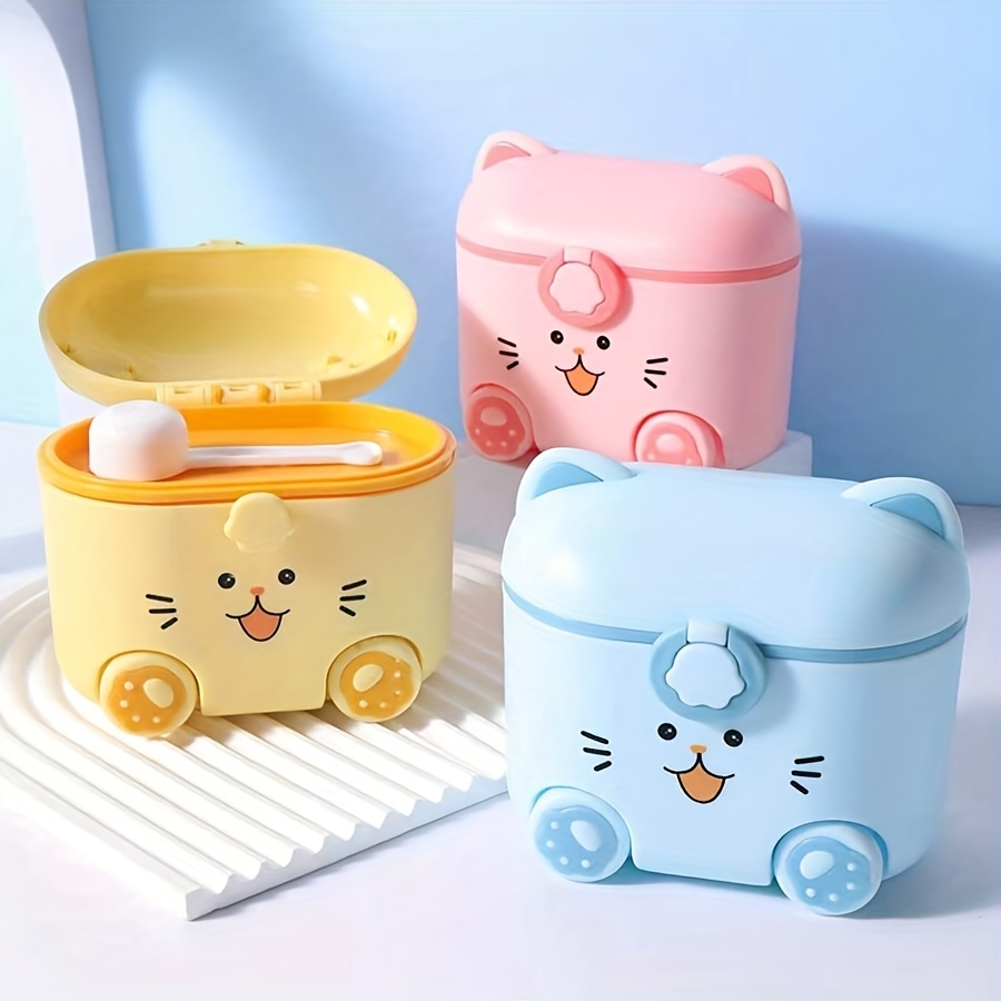Food Snacks For 1 Year Old - Leuke kattenmelkpoederdoos met lepel en slot,