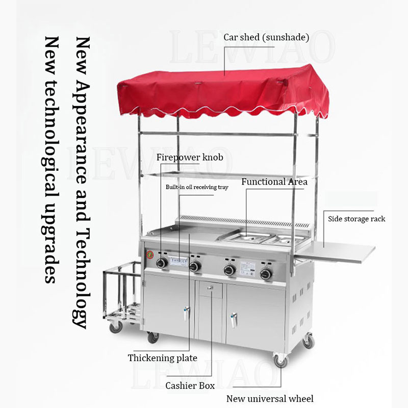 Mobiele voedselkar aanhanger r - Food Snacks Catering recensie en prijs