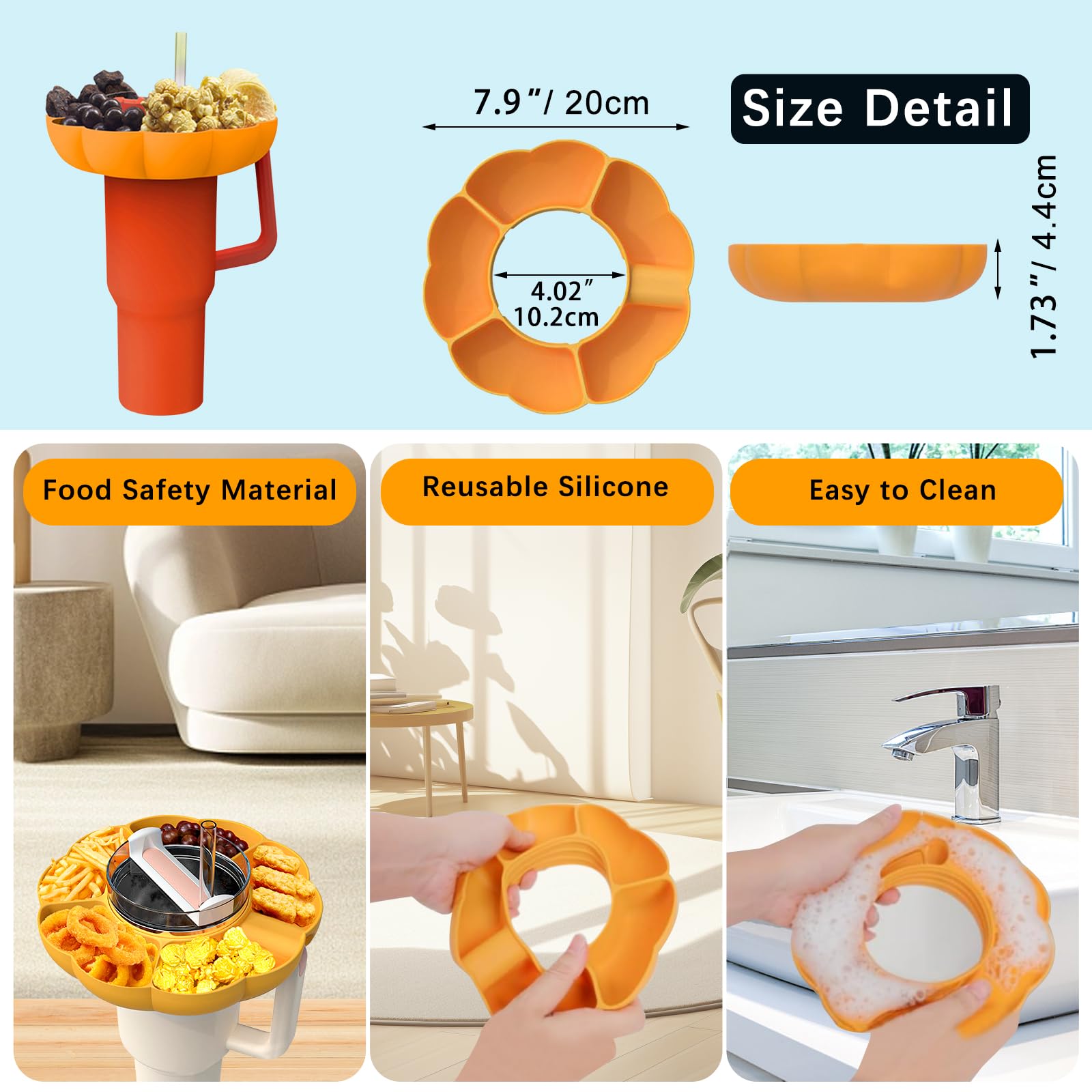 Herbruikbare Siliconen Snacksc - Food Platter Snacks recensie en prijs