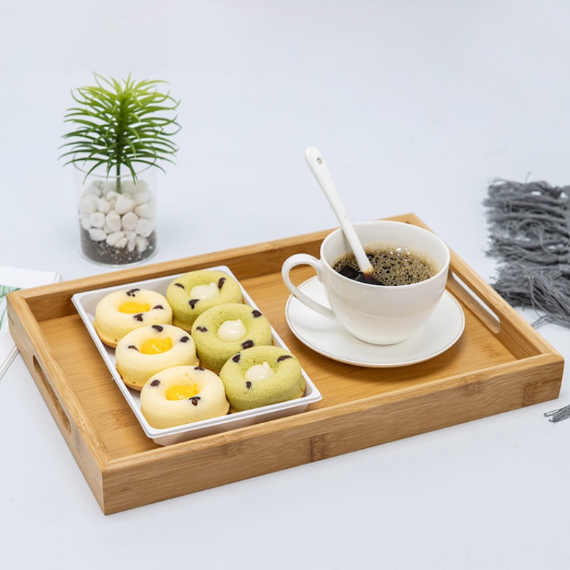 Natuurlijke bamboe serveerscha - Food Platter Snacks recensie en prijs